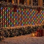 Prosishing – Prosishing LED Lichternetz Außen, 2 * 3M 192LEDs Lichterkett