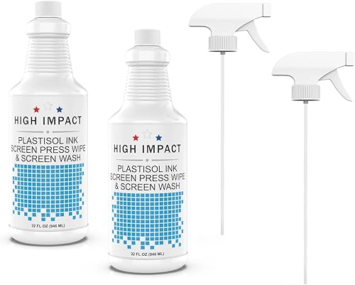 High Impact - Limpiador de pantalla de plastisol para tintas de serigrafía en el fregadero y en prensa, para tintas de serigrafía, diseñado para