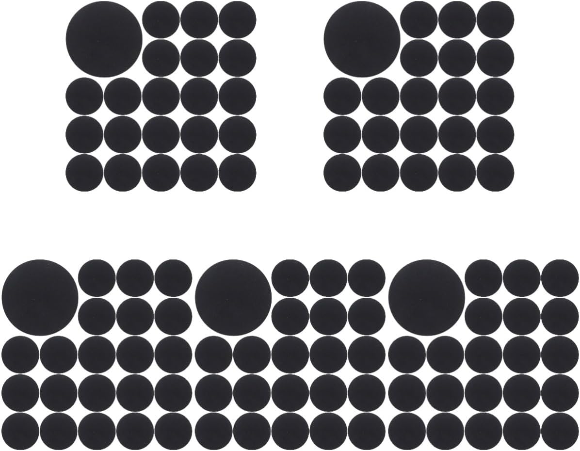 Lurrose 2500pcs Self-Adhesive Felt Circles for Crafts Felt Stickers Accessories for Clothing Decor and Headdresses