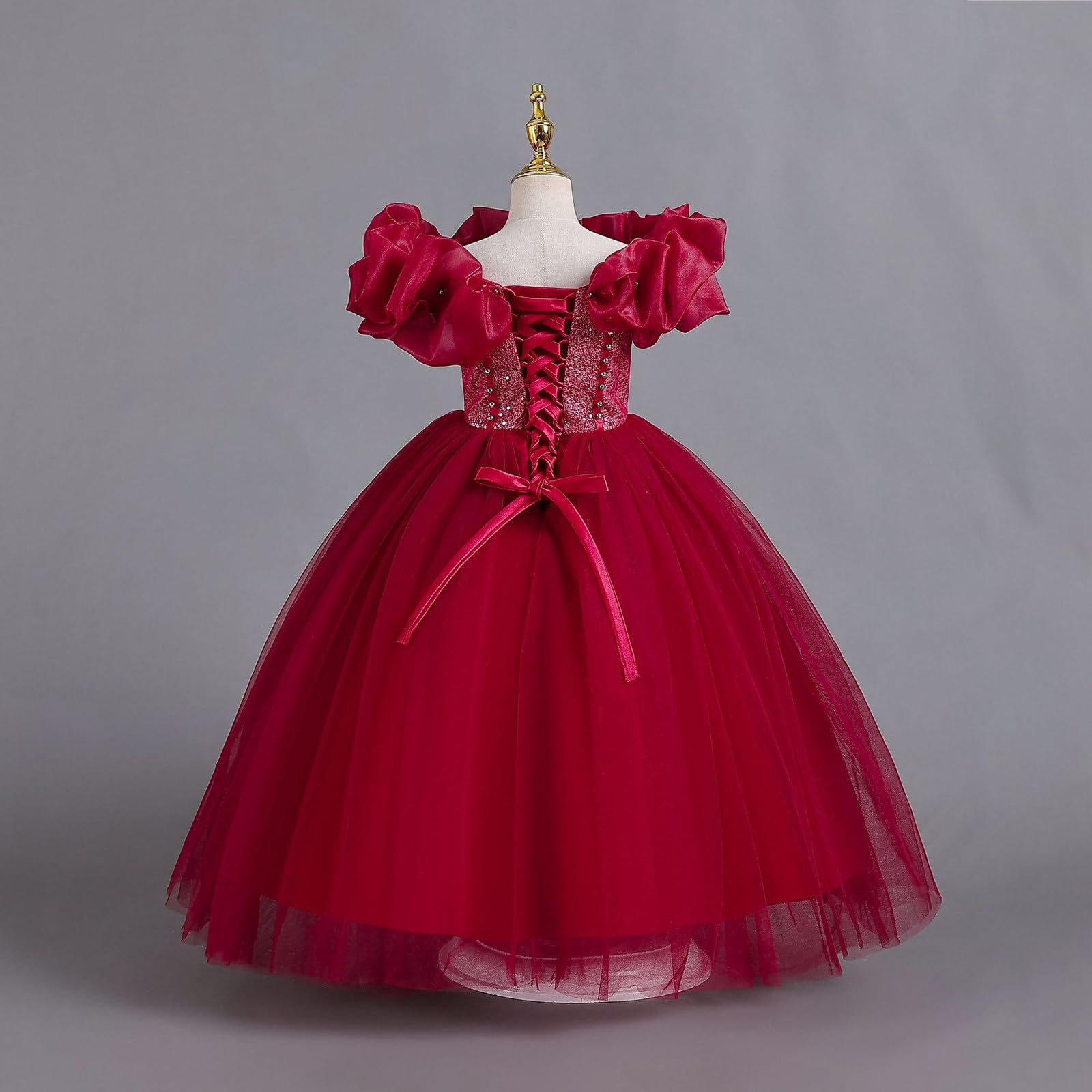 2026 One Shoulder Vestido Infantil Tirantes Princesa Vestido Niña Flor Niña Festival Vestido Fiesta Regalo Niña