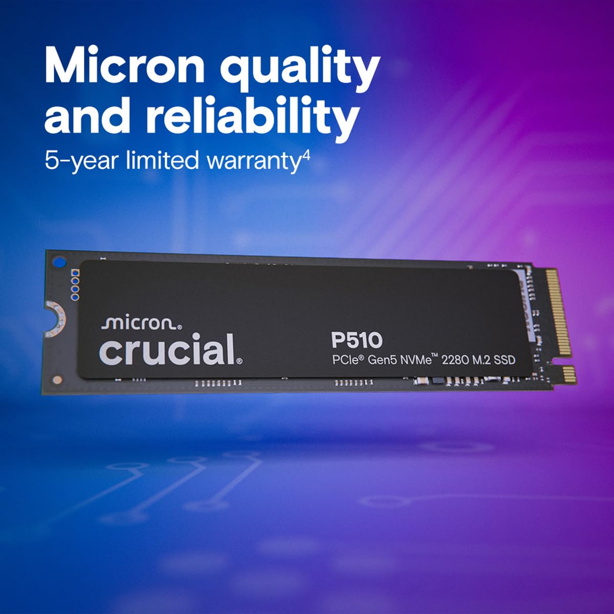 内蔵型SSD Crucial P510 2TB PCIe Gen5 NVMe SSD Amazon.com: Crucial P510 2TB SSD G9 TLC NAND PCIE GEN 5 X4 NVME M