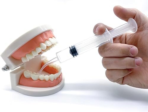 Miniatura 2 de Paquete de 6 jeringas de riego dental, jeringas de muelas del juicio con punta curva para dientes