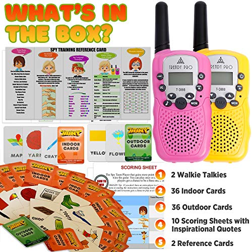 Scavenger Hunt Game For Kids - Walkie Talkies Outdoor Activities For Kids Camping Games For Families Outdoor Spy Kit For Kids Treasure Hunt Fun Outdoor Activities For Kids Board Games Girls Boys Teens #TOP4