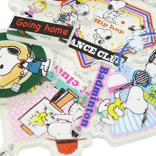 Amazon スヌーピー キーリング チームメイトキーホルダーピーナッツ バドミントン アニメ 萌えグッズ 通販