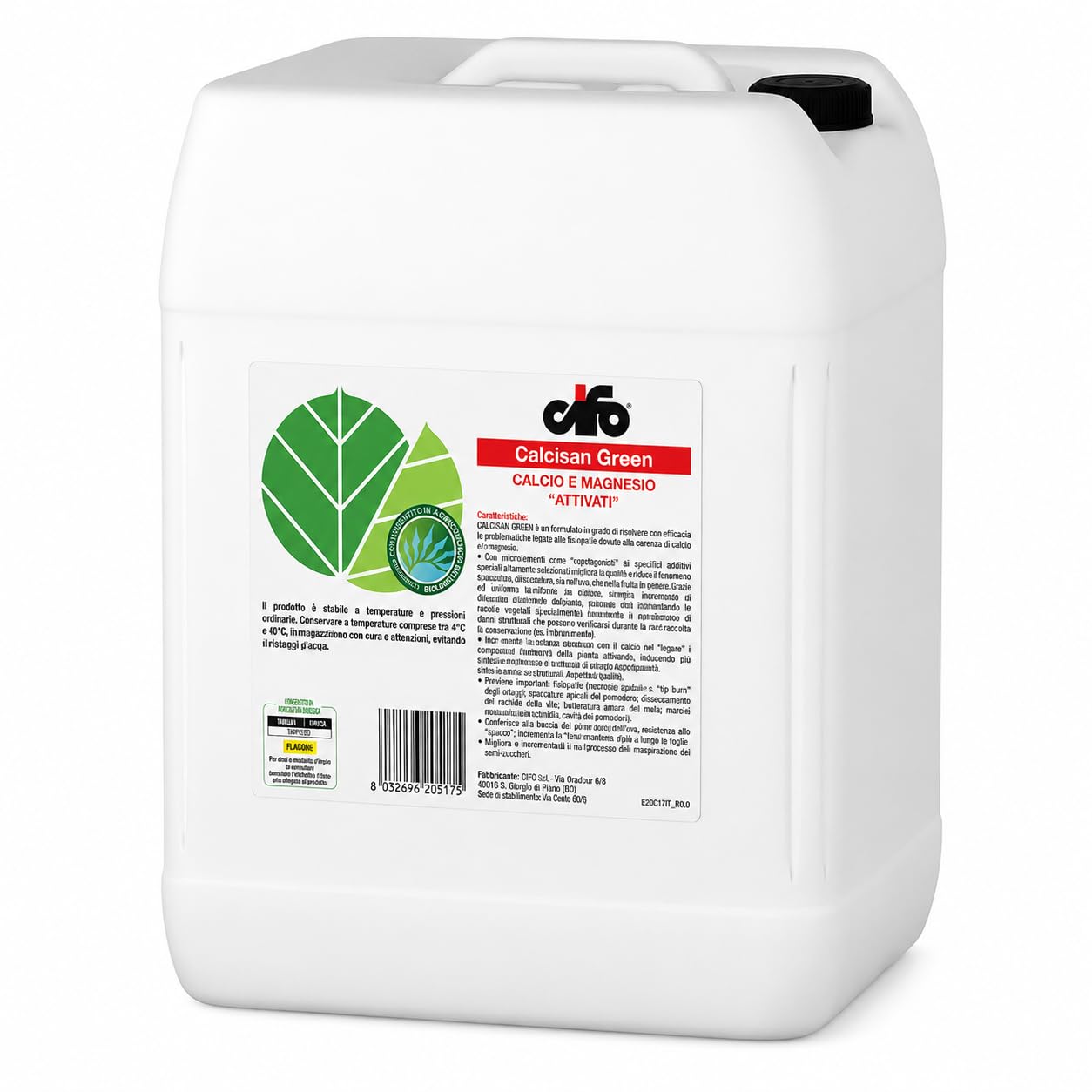 CALCISAN GREEN Cifo concime fogliare con calcio e magnesio 6 kg