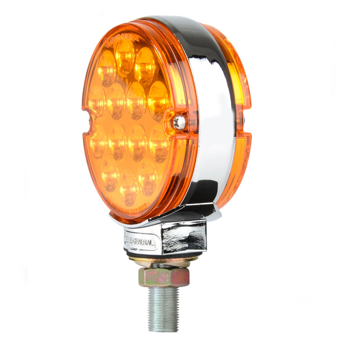 Grand General 75191 LED-Leuchte Doppelseitig, Bernstein/bernstein, 7,6 Cm – Für LKW & Anhänger | DOT-zugelassen