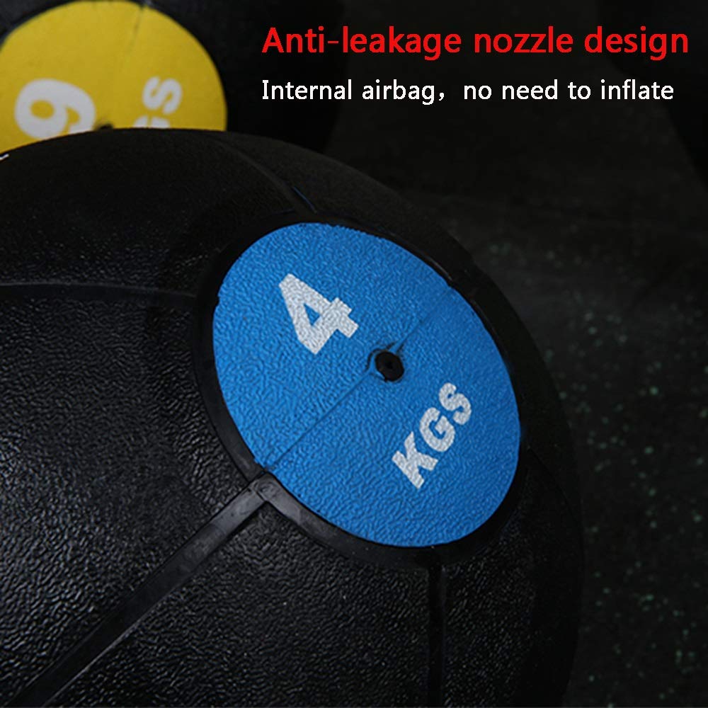 Palle mediche Fitness Binaural Medicine Ball, Gomma Palla Rimbalzante, Attrezzature Pesi Squat Boxing Formazione for Uomini E Donne A Sfera di gravità, 3kg-10KG (Size : 10kg)