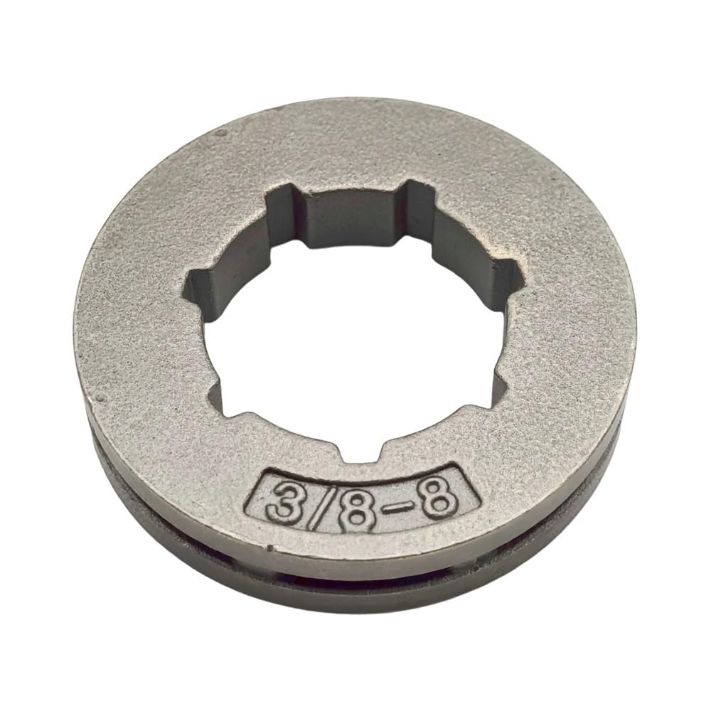 Lot de 2 pignons à Jante 3/8"-8T for tronçonneuses 268, 272, 61, 162, 181, 266, 281, 288, 298, 22273. Pièces Rechange