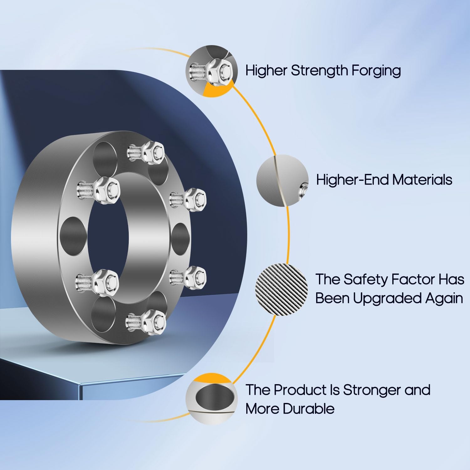 OCPTY 4PCS 6x5.5 to 6x5.5 Wheel Spacers 2" Wheel Adapters 12x1.5 Studs 108mm Center fit for 1988-2022 for Toyota for 4Runner / 2007-2014 for Toyota for FJ Cruiser / 2005-2022 for Toyota for Tacoma