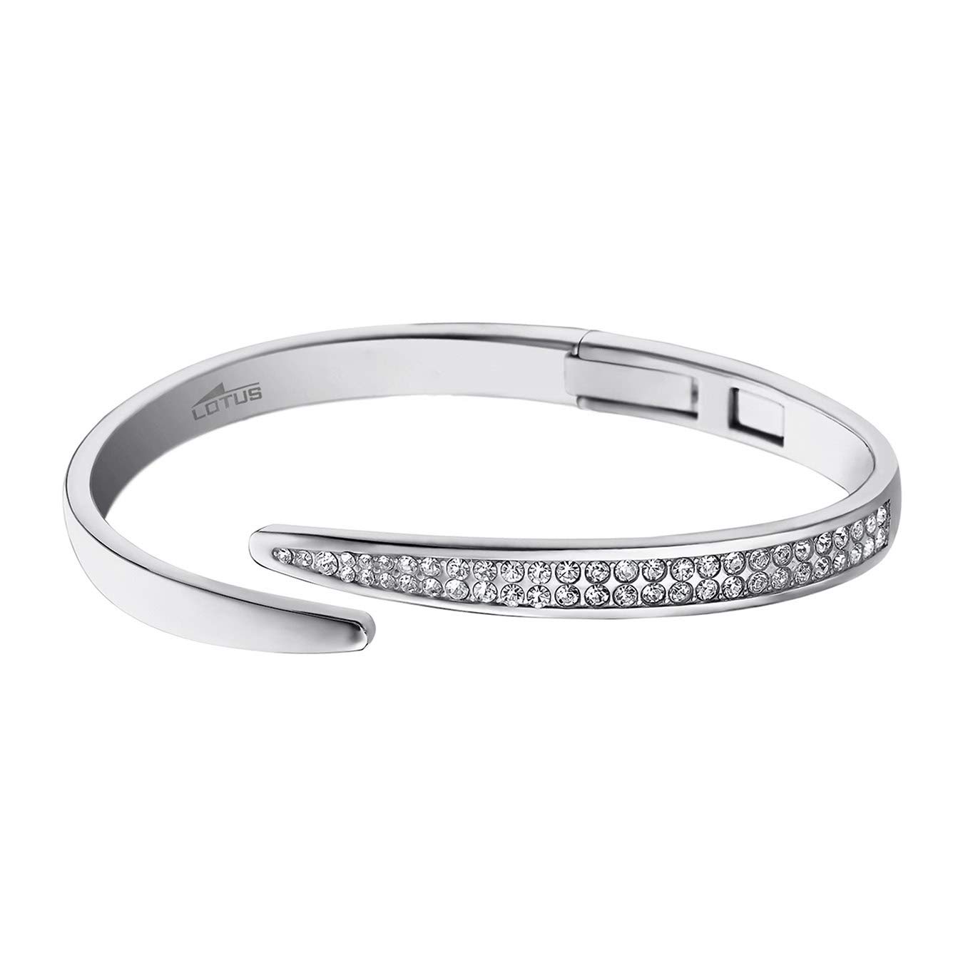 Lotus Style Edelstahl Armband Armspange LS1845-2/1 Damen Silber D2JLS1845-2-1 EIN schönes Geschenk zu Weihnachten, Geburtstag, Valentinstag für die Frau