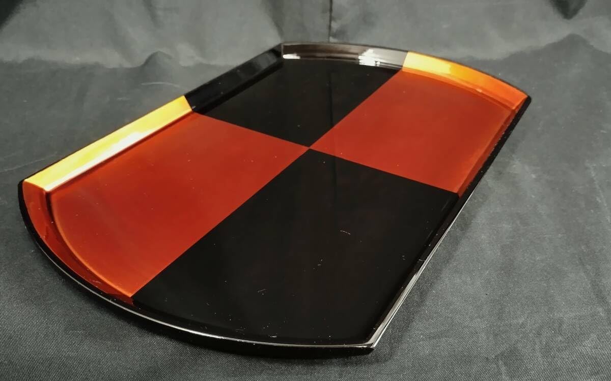 Amazon.co.jp: 保管品□山田平安堂□もてなし盆 白檀 盆 約31×20