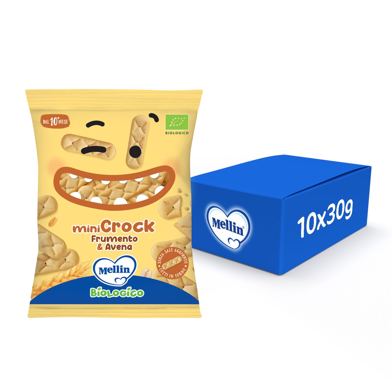 Snack Bio Per Bambini - Frumento E Avena | 10 Confezioni Da 30g | Senza Sale Aggiunto | Da 10 Mesi - Foto 8