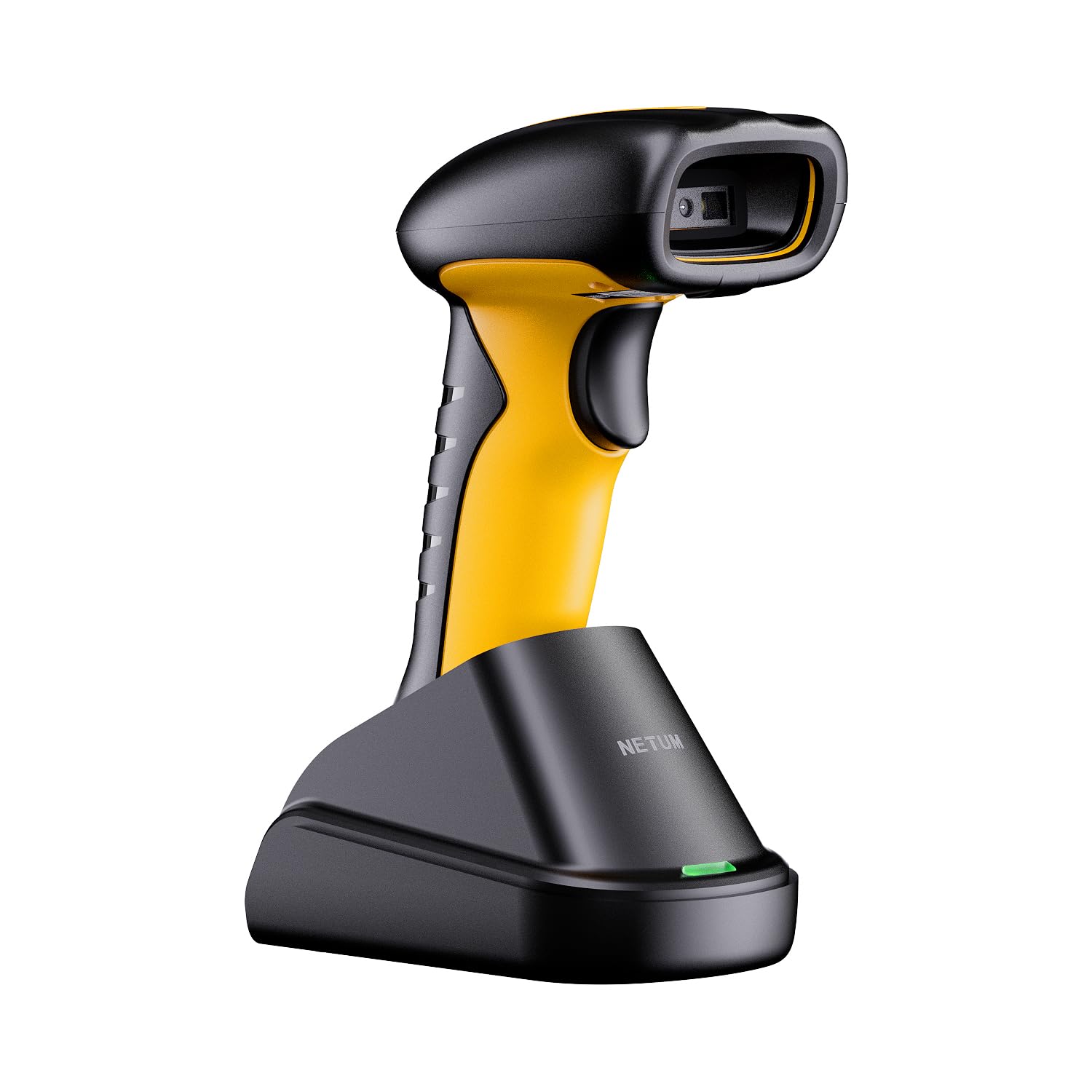 NETUM Scanner di codici a barre Bluetooth industriale QR aggiornato con dock di ricarica (NT-1202W)