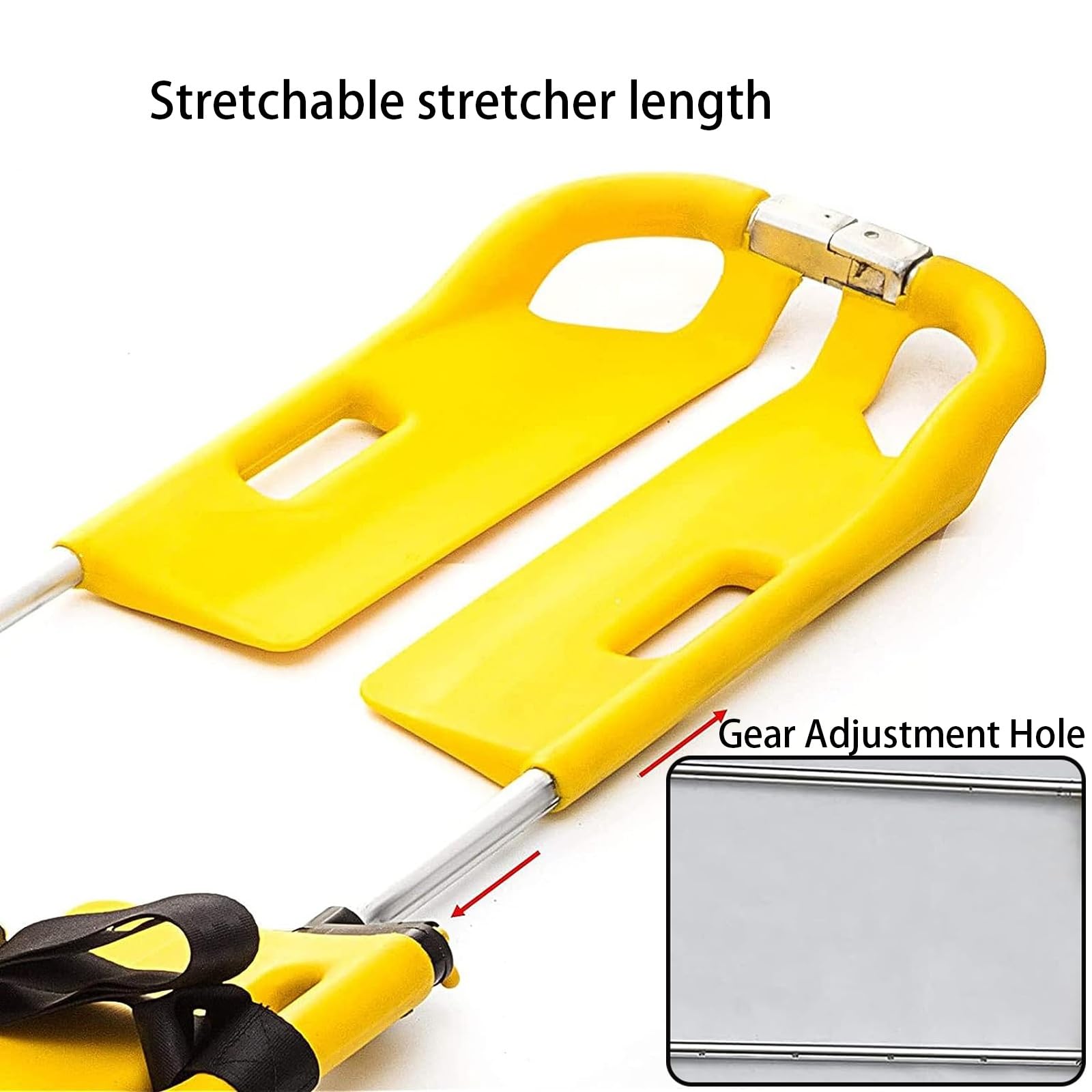 Stretcher Bed Emergency Stretcher,First Aid Stretcher, Rescue Essentials, Rescue Back Stretcher, Medical Stretcher, Folding Stretcher for Medical Emergency, with Safety Straps, Separable Lef