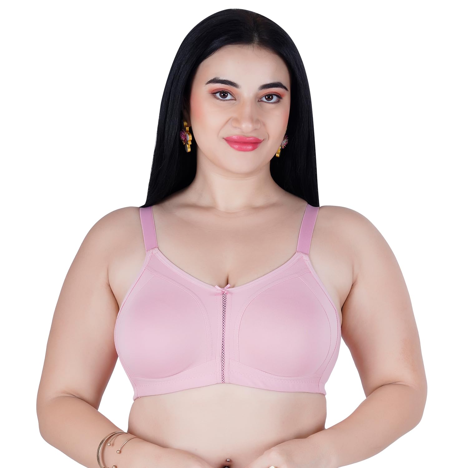 tweens Women's Plus Size High Coverage M-Frame Minimiser Bra- Available in C & D Cup Sizes, U- Back Support, Wide Side Coverage, 3 Hook & Eye, Broad Belt and Shoulder Straps-picture-20