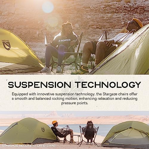Nemo Stargaze Reclining Camp Chair | Luxury Recliner For Maximum Camping Comfort And Stargazing (2023), Black Pearl #TOP3