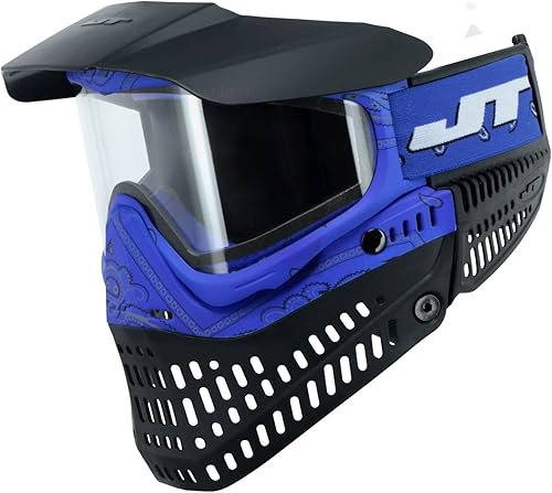 JT Proflex LE Bandana Azul con Lente Transparente y Humo