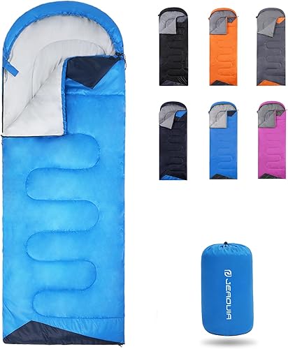Saco de dormir, para mochila, ligero, impermeable, para clima frío, campamento, senderismo, viajar, cacería, con bolsa de compresión, para adulto y