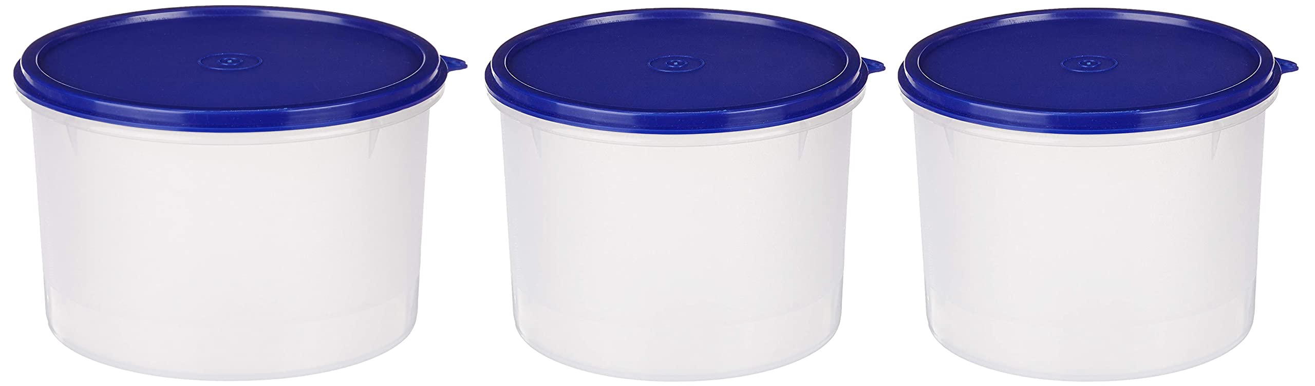 Amazon Brand - Solimo Round Plastic Container, 2.2 litres, Blue Round Plastic Container, 2.2 litres, Set of 2, Blue (B09KG8NYZS) Amazon Price History, Amazon Price Tracker