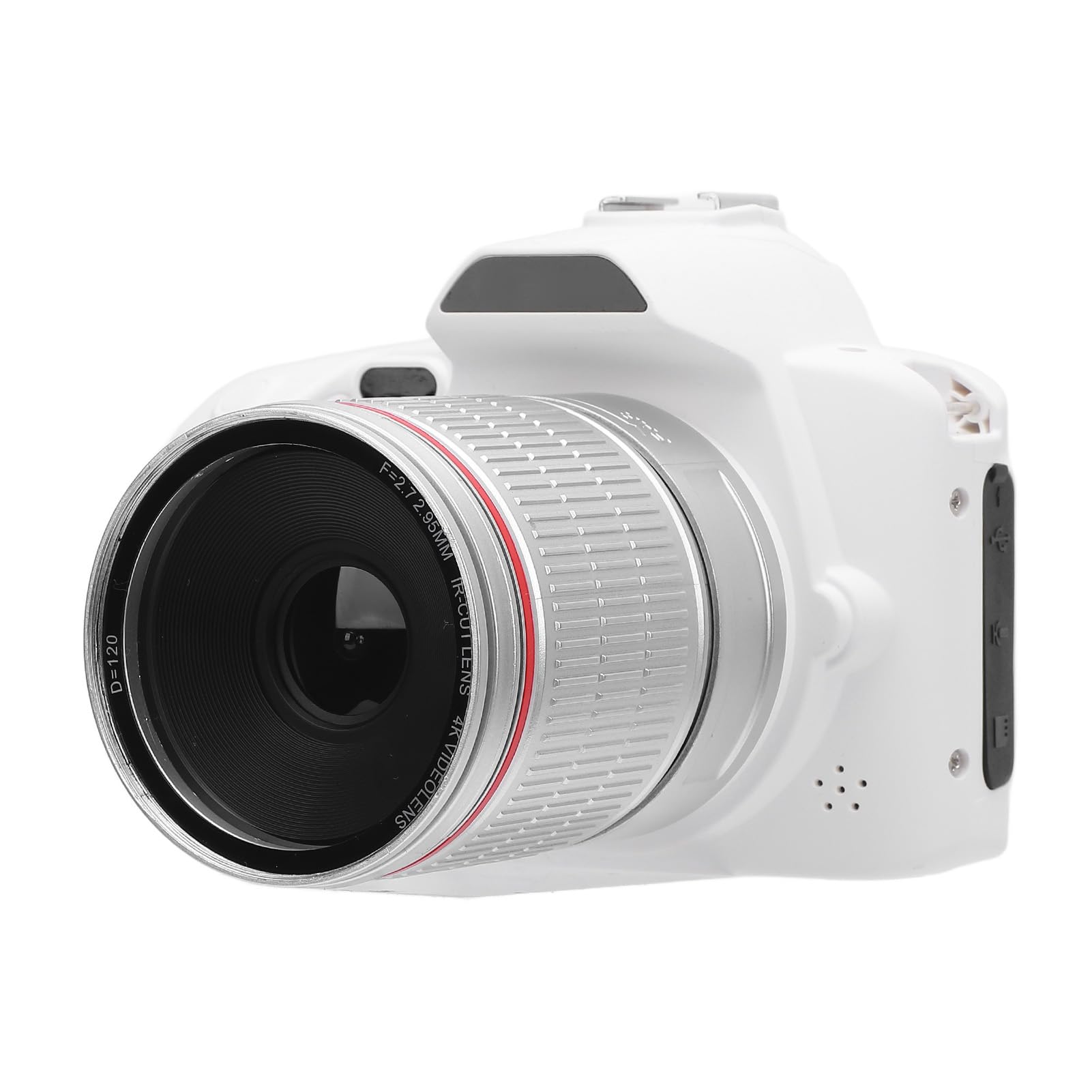 Cámara Compacta para Viajes, Cámara Digital 4K para Fotografía y Vídeo, Cámara Vlogging de 64 MP, Enfoque Automático Antivibración, Lente Gran Angular de 3 Pulgadas y 120°,