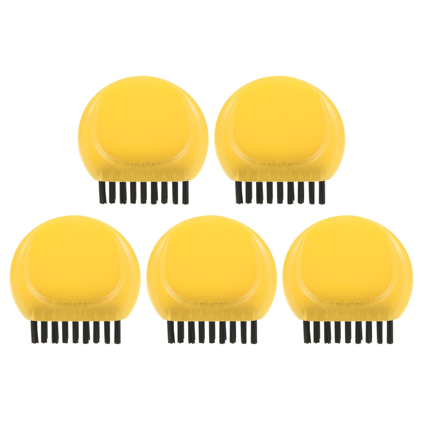 PATIKIL Pocket Golf Club Groove Brush, 5 Pack Mini Golf Club Groove Cleaner for Cleaning Golf Heads Golf Ball Shoes, Yellow