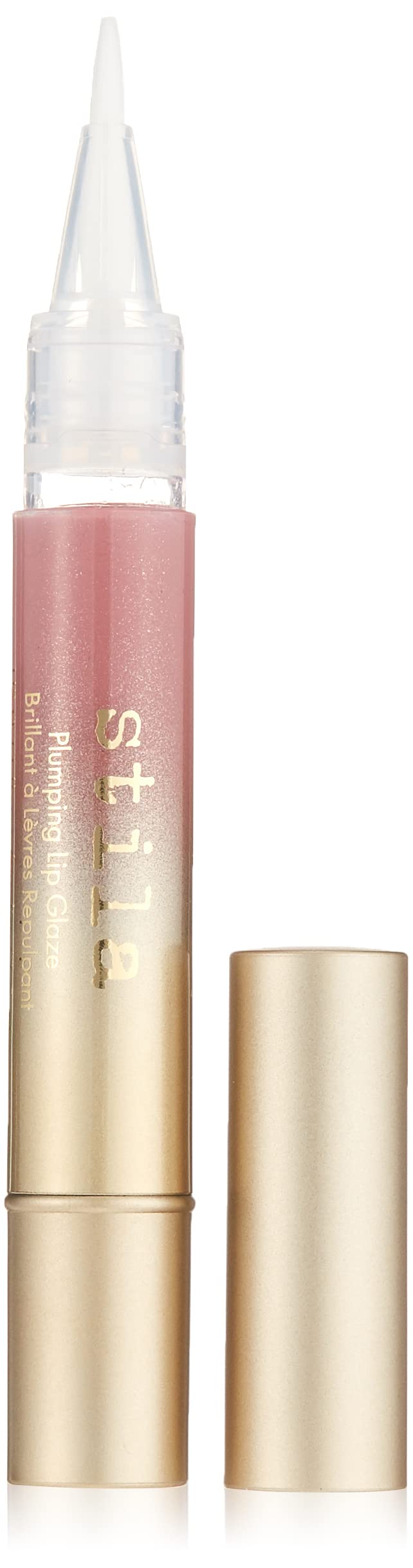 Stila Cosmetics Plumping Lip Glaze – Patina | High-Shine Gloss with Hydrating & Plumping Ingredients for a Full, Soft Pout & Refreshing Mint-Infused Tingle