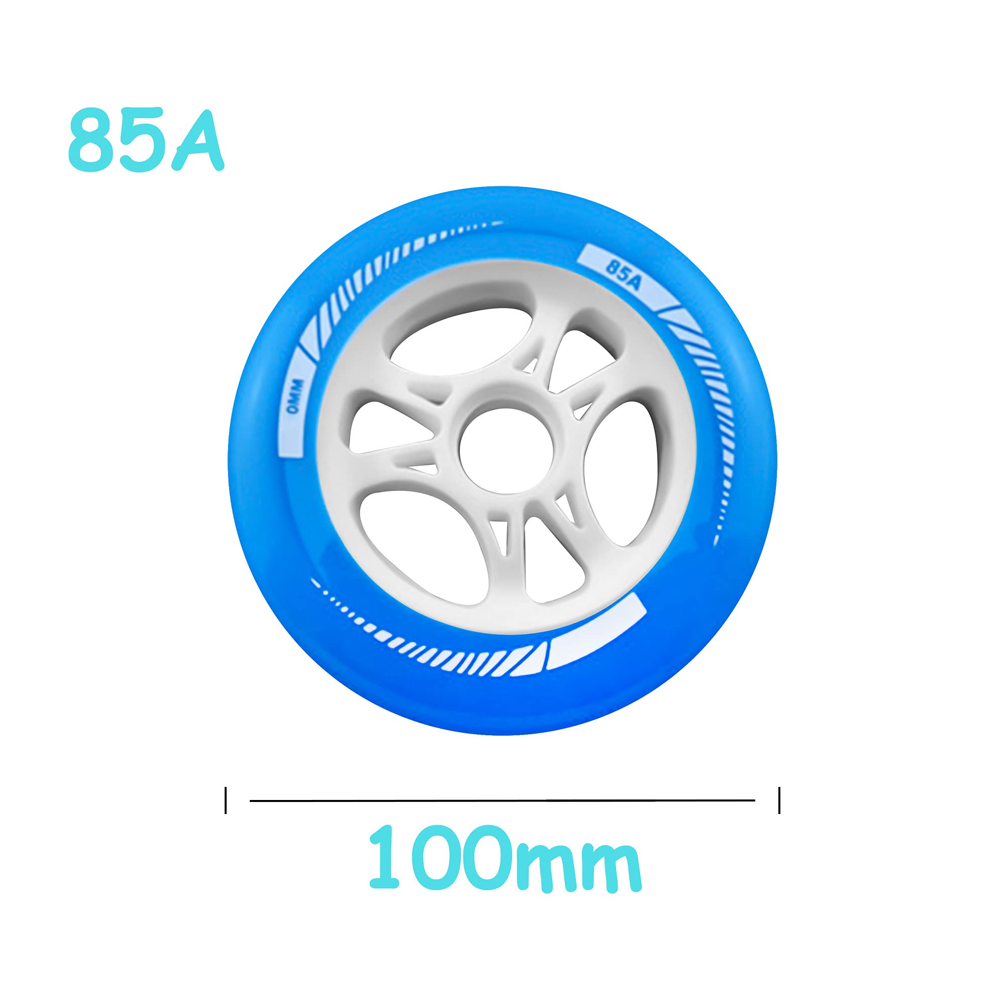 Speed Inline Skate Koła 85A 90 mm 100 mm 110 mm Zewnętrzne buty łyżwiarskie Wymiana koła, różowy, 100 mm