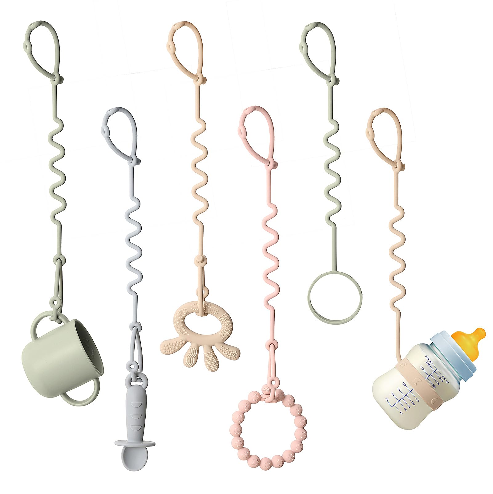 Andy Bear Toy Straps for Baby 6 Pack Keep Your Baby's Toys and Si...