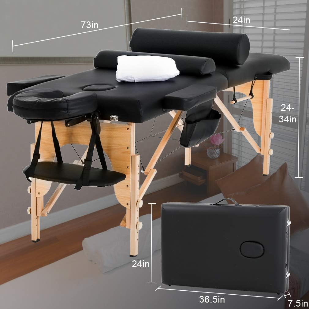 Amazon.co.jp: BestMassage マッサージテーブル ポータブル マッサージ