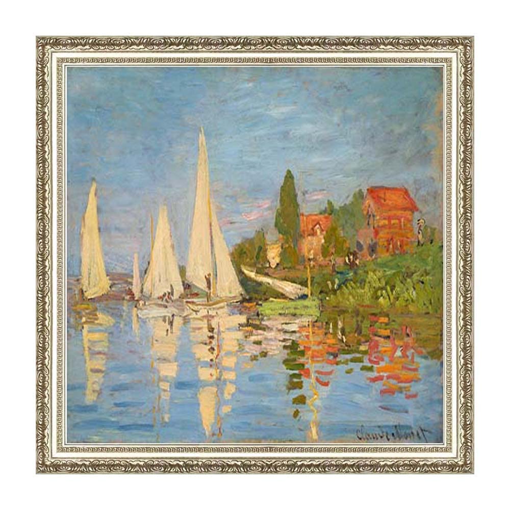 イギリス製グラスペインティング⑤　ヨットC　額入り　絵画 イギリス製グラスペインティング⑤ ヨットC 額入り 絵画