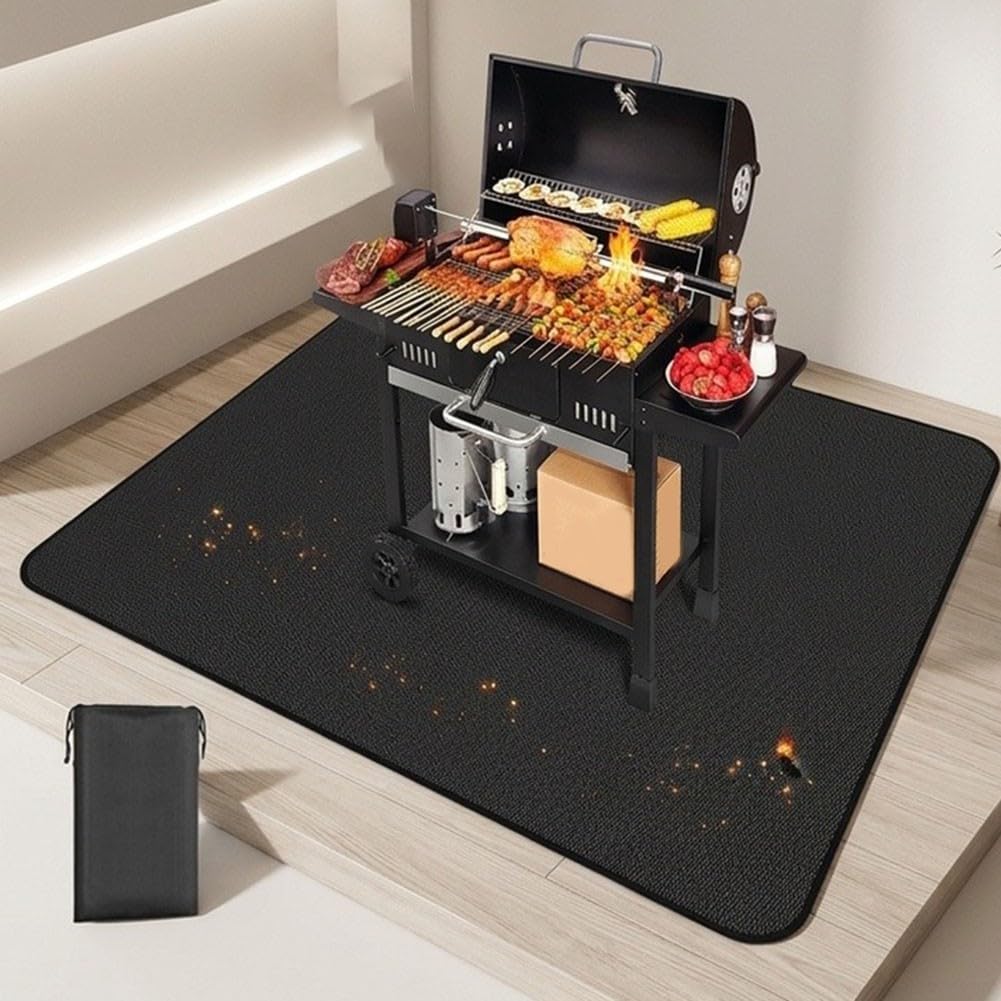 Tappetino BBQ Antifuoco in Silicone Impermeabile(48 * 60IN)