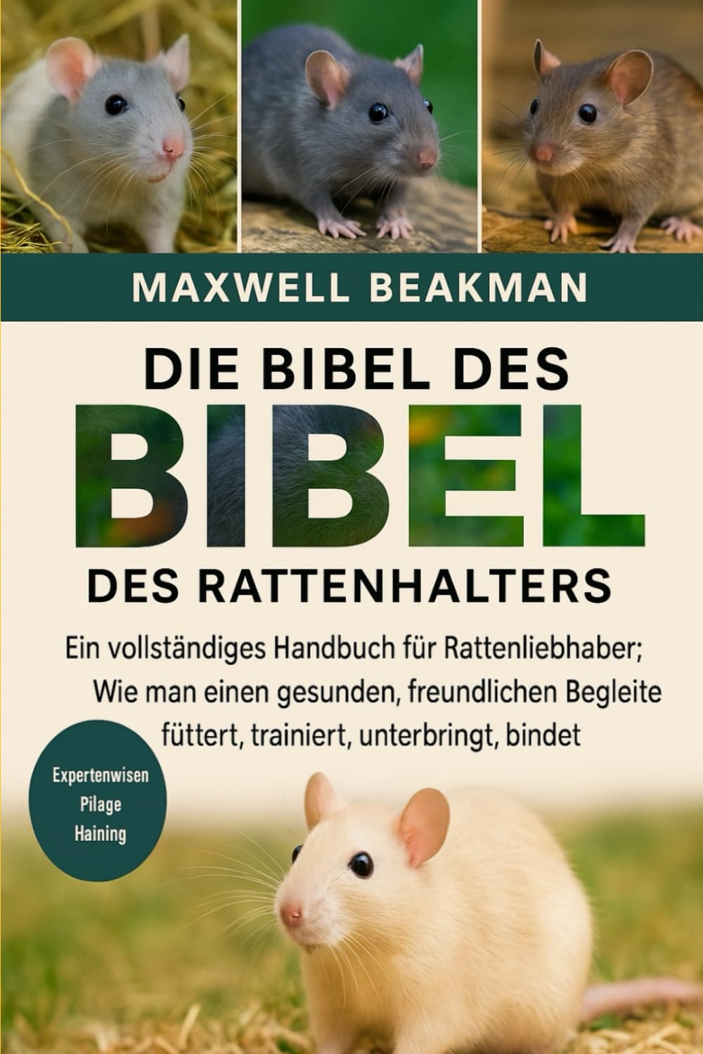 DIE BIBEL DES RATTENHALTERS: Ein vollständiges Handbuch für Rattenliebhaber: Wie man einen gesunden, freundlichen Begleiter füttert, trainiert, unterbringt, bindet und pflegt