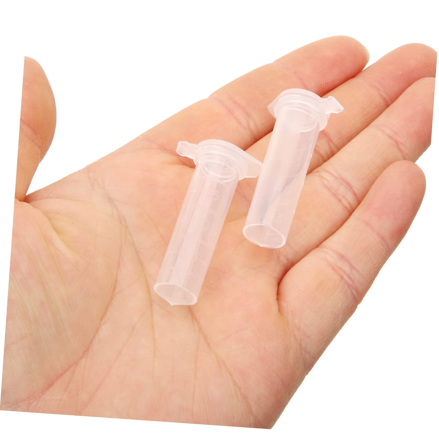 SOLUSTRE 500pezzi Provette Da Centrifuga Con Tappo Contenitori Per Campioni Piccoli Forniture Da Laboratorio Per Test Scientifici