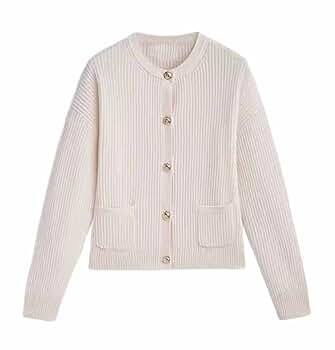 ニット/セーター room306 CONTEMPORARY - Glitter Knit Cardigan Ivory Fairycore Sweater Y2K Women Long Sleeve Knitted Cherry Decor