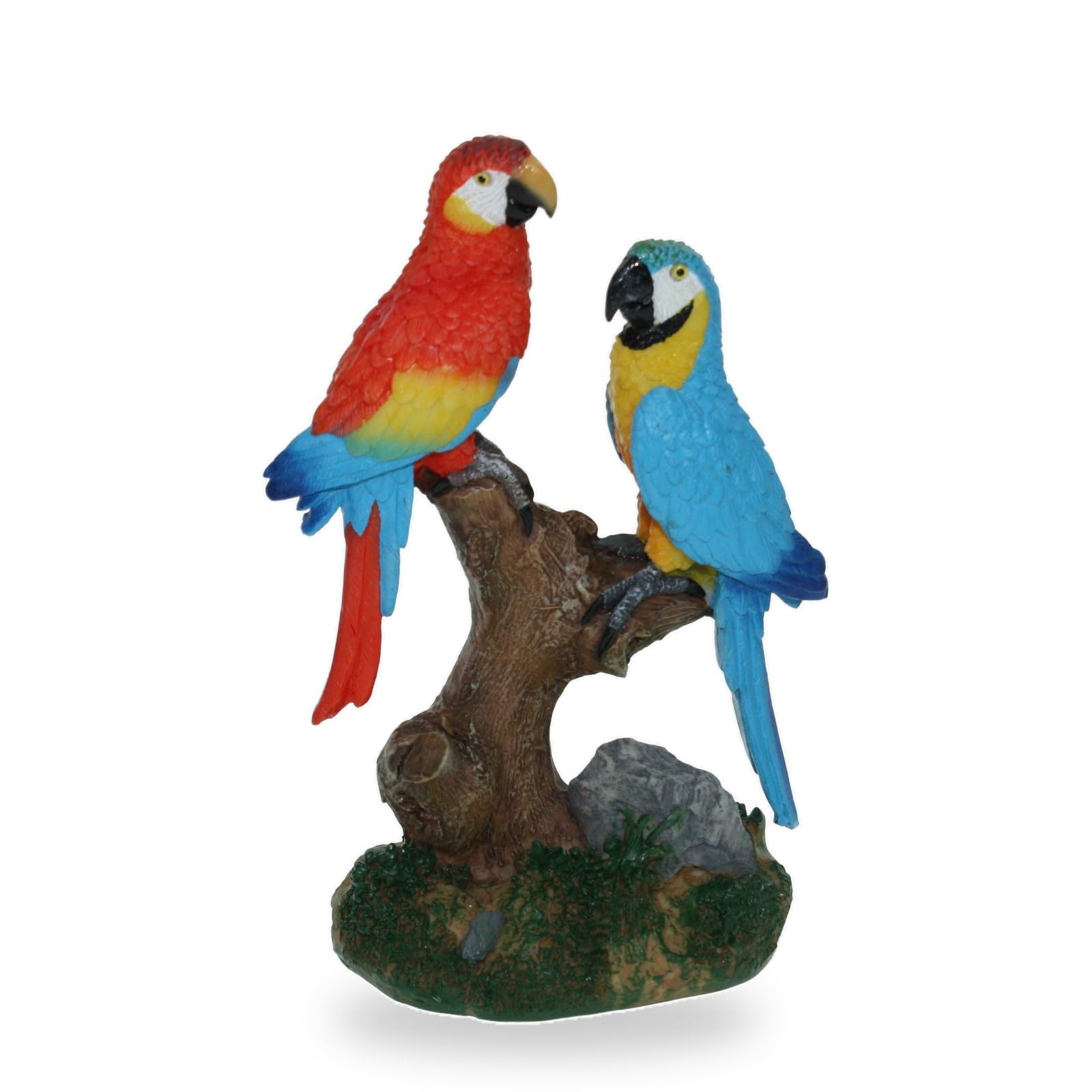Cornelißen Polyresin Animal Figurine Parrot Couple Height 14 cm