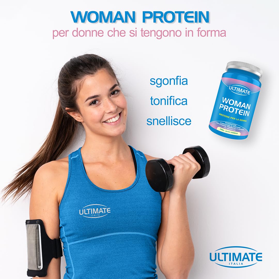 Ultimate Italia - Woman Protein proteine specifiche per donne - 450g - cacao - proteine di soia e albume d'uovo