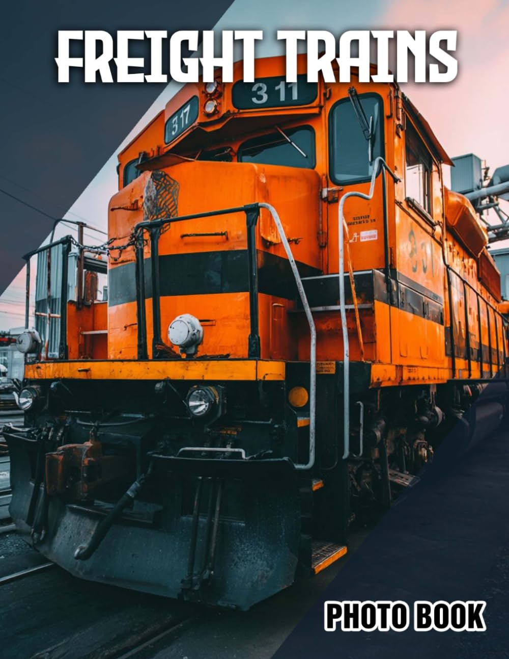 Freight Trains Photo Book: Train Illustrated Photography Of Freight Locomotives | Perfect Gift For Train Enthusiasts And Railway Fans