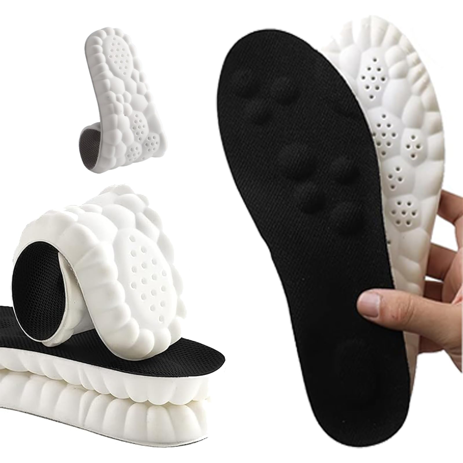 Footfix Massage-Sohlen Für Kinder | Orthopädische Einlagen Mit 4D-Dämpfung | Zuschneidbar Für Schuhe