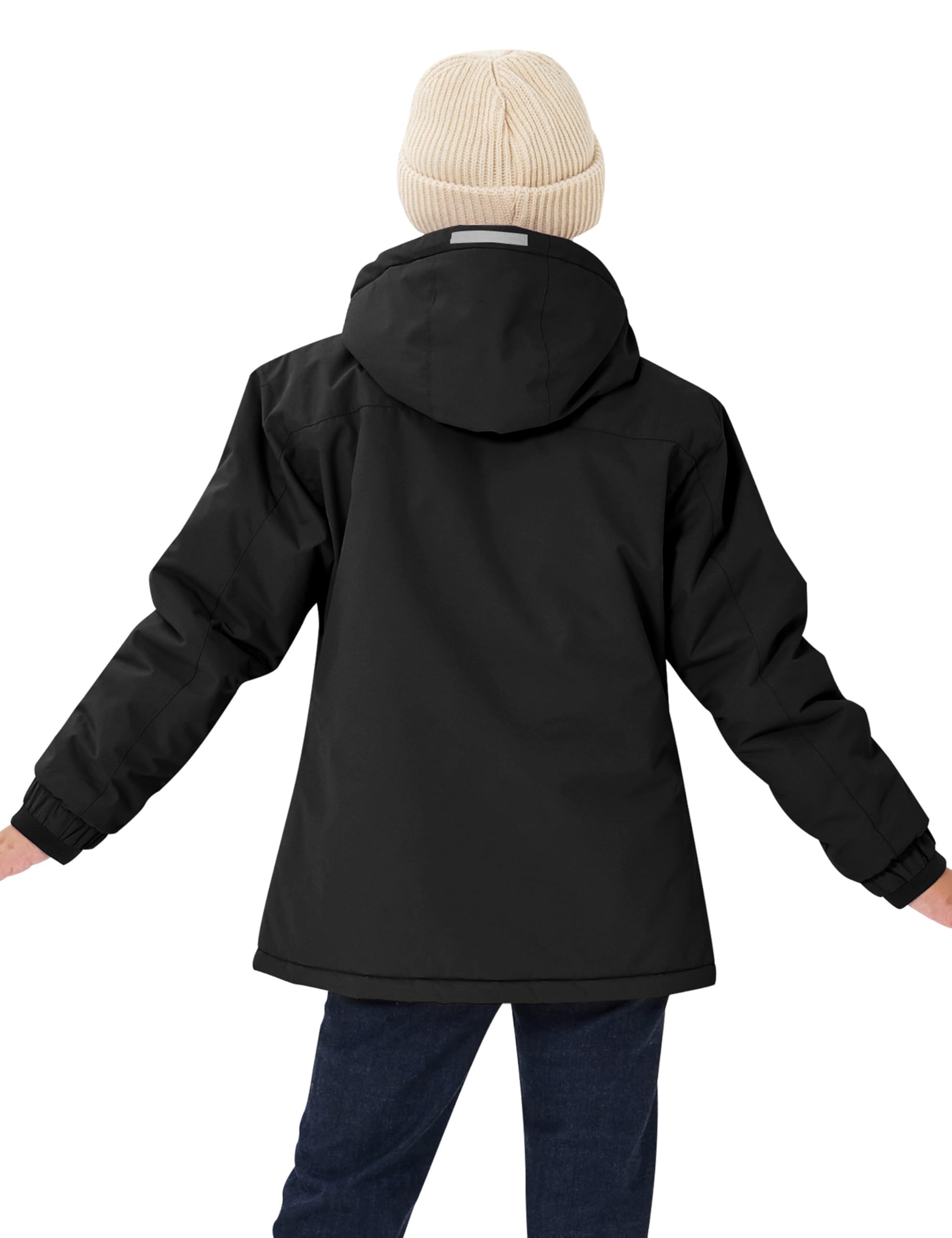 MoFiz Giacca Invernale Bambina Giacca sci Bambina Piumino Impermeabile Pile Antivento Giacche Ragazze Giacca In Softshell Con Cappuccio
