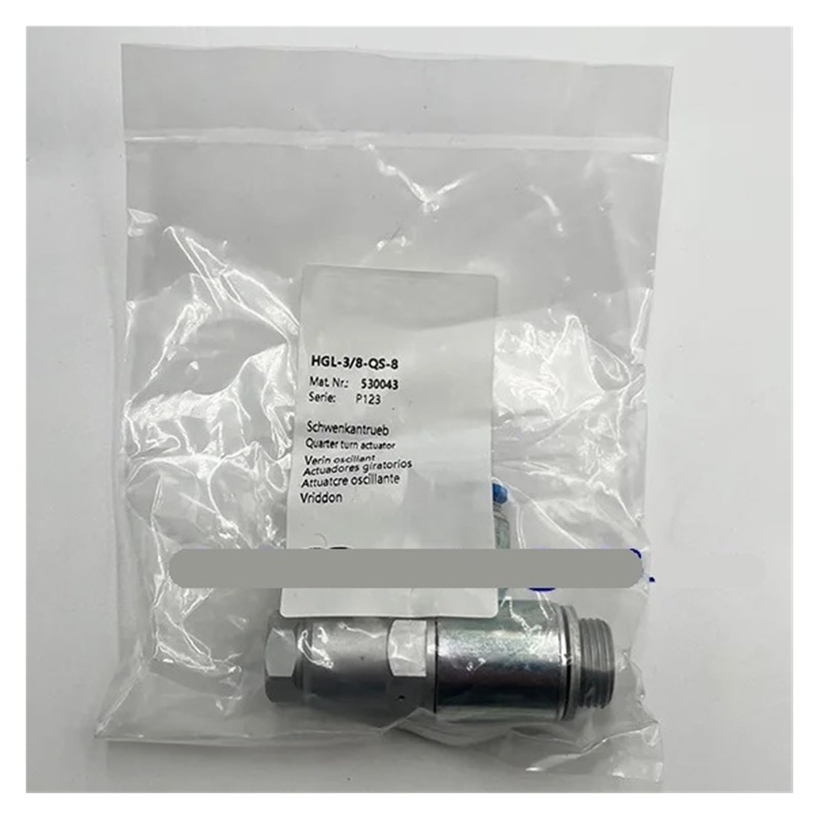 TSCFHGQI Check Valve HGL-3/8-QS-8 530043
