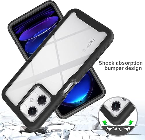 Miniatura 5 de Funda para Xiaomi Redmi Note 12 5G, funda protectora anticaída y absorción de golpes para Xiaomi Poco X5 5G 22111317PG 22111317PI 22111317PI