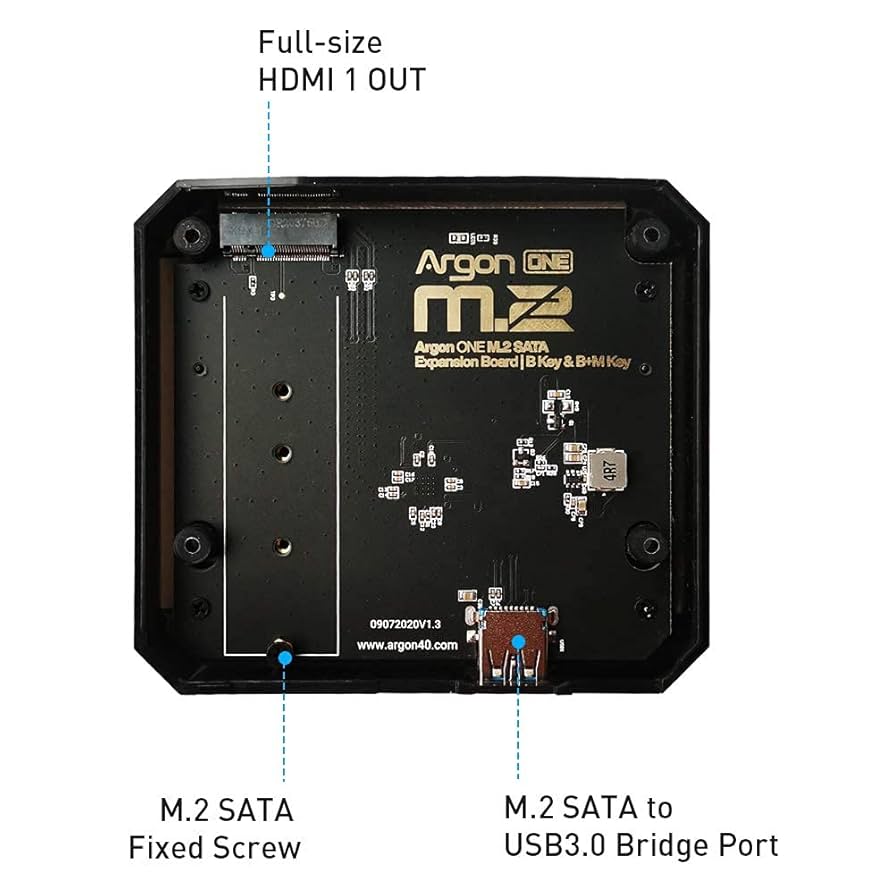 Amazon.co.jp: GeeekPi Raspberry Pi 4ケースArgon ONE M.2