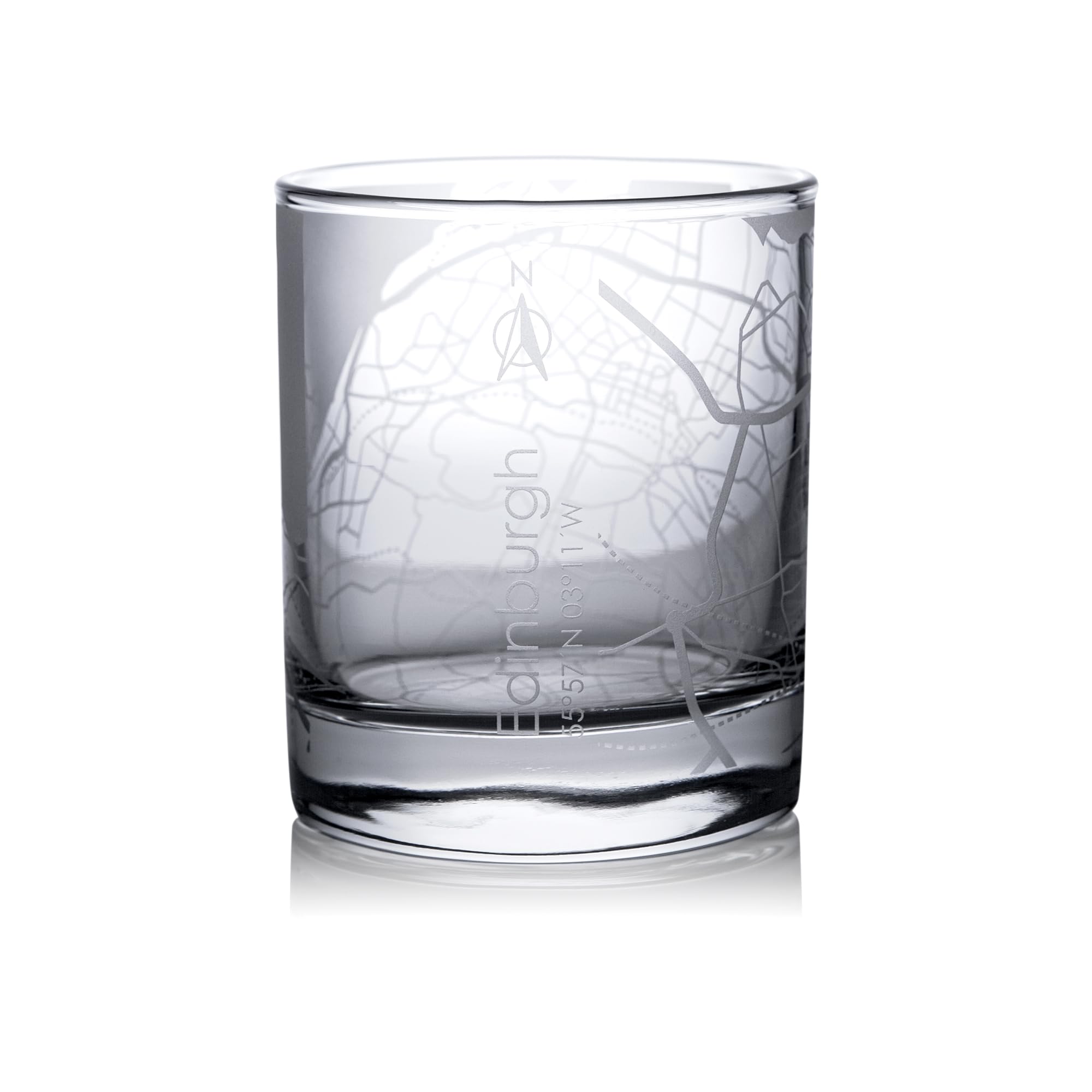 Houston City Map Whiskey Glas, Uniek cadeau, 10 oz
