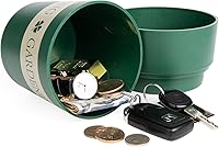 Vista 21 de Maceta con compartimento oculto seguro y secreto, ocultador de llaves secretas, oculta una caja fuerte secreta para llaves (negro 2)