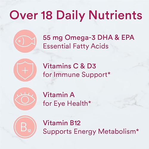 Miniatura 6 de Smartypants Fórmula para niñas adolescentes gomitas multivitamínicas diarias vitaminas C B12 K zinc y biotina para apoyo inmunológico energía apoyo