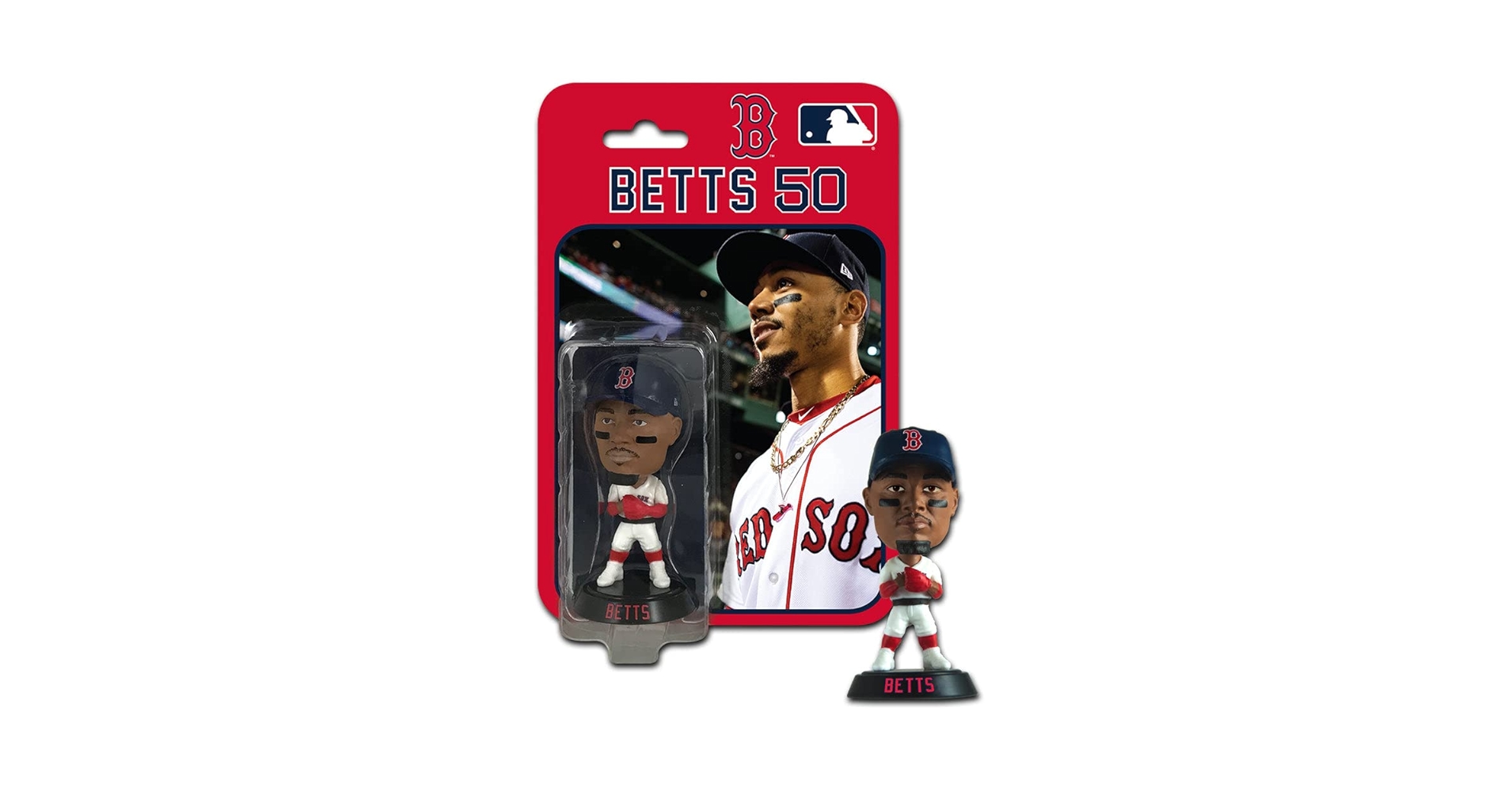 記念グッズ Mookie betts Boston Red Sox bobblehead Mookie Betts Boston Red Socks First Series Mini Bobblehead