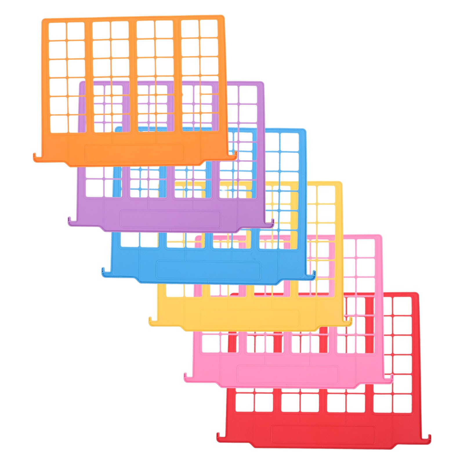 IMIKEYA Separadores de Archivadores Colgantes Multicolores, Paquete de 6