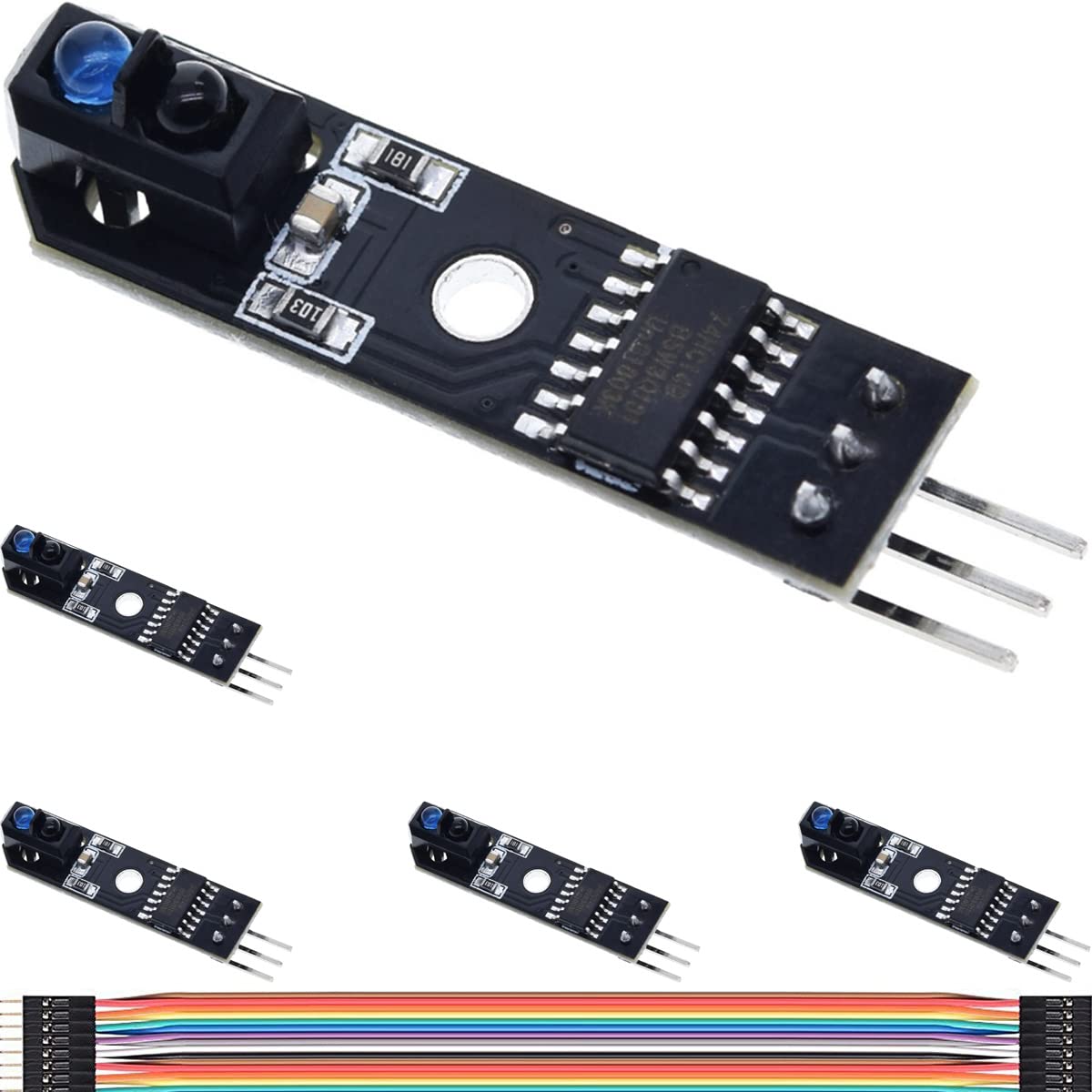 DAOKAI 5Pcs Infrared Tracking Sensor Modules Smart Car TCRT5000 1 ...