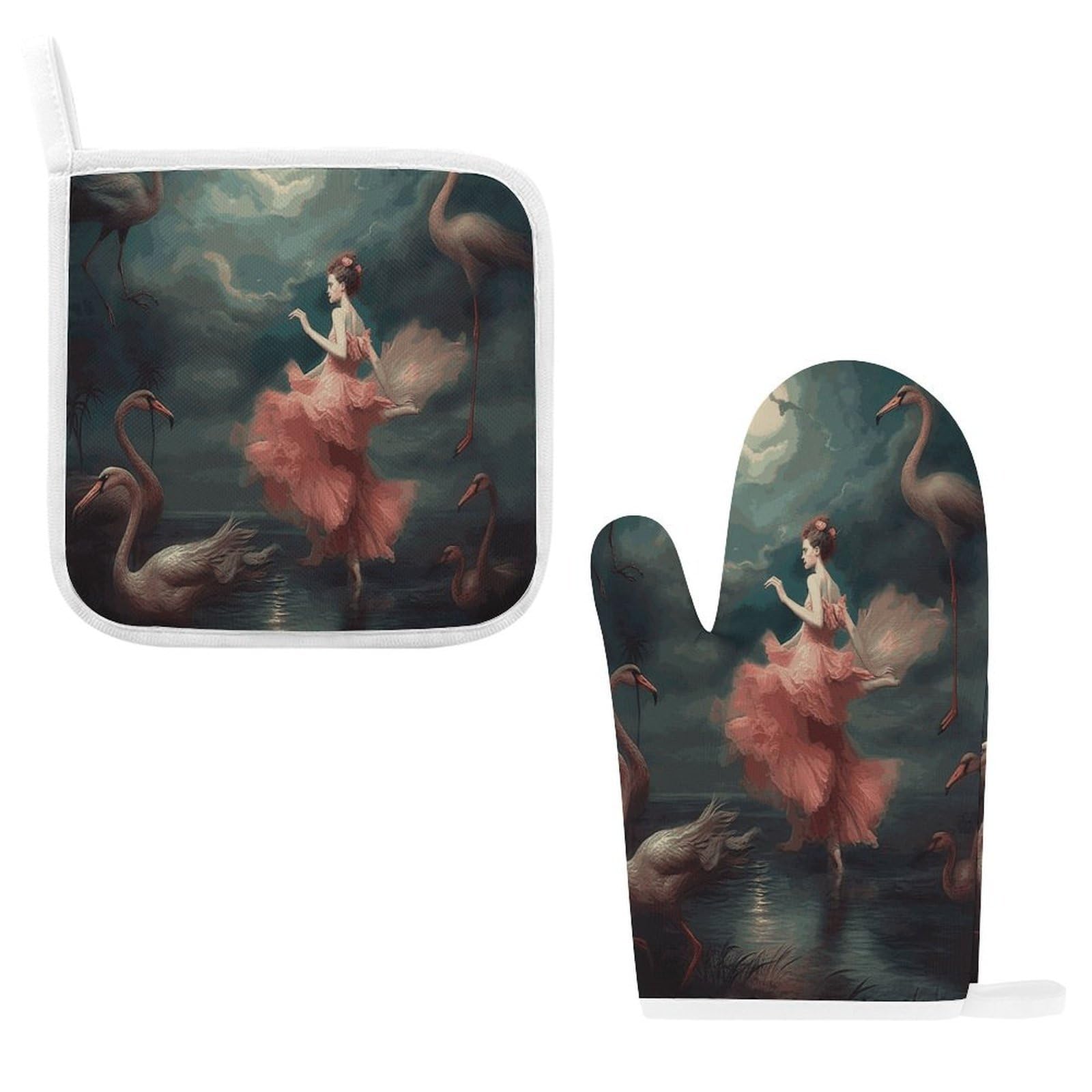 Btcowzrv Style A Night Of Miracles And Magic Oven Mitts And Pot Holders 2Pcs Set