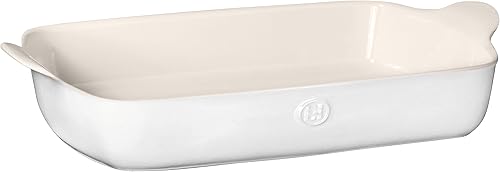Miniatura 1 de Emile Henry Bandeja rectangular extragrande para hornear Baker-Modern Classics Collection de 17.75 x 11 pulgadas  5 cuartos de galón, color azúcar